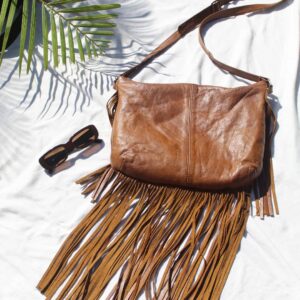 Nixx Crossbody Leather Tassel Bag