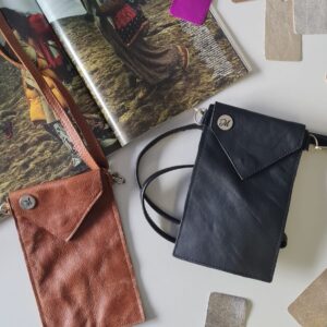 crossbody leather cellphone sling bag