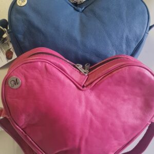 heart crossbody leather sling bag